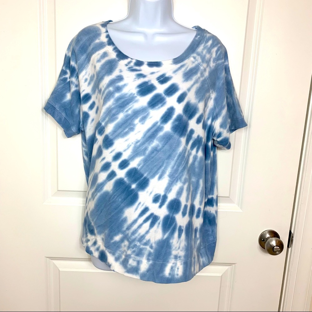 Jane and DeLancey short sleeve tie-dye sweatshirt. XL